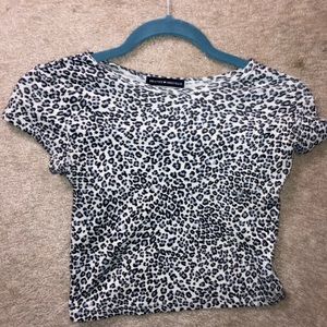 Brandy Melville cheetah crop top